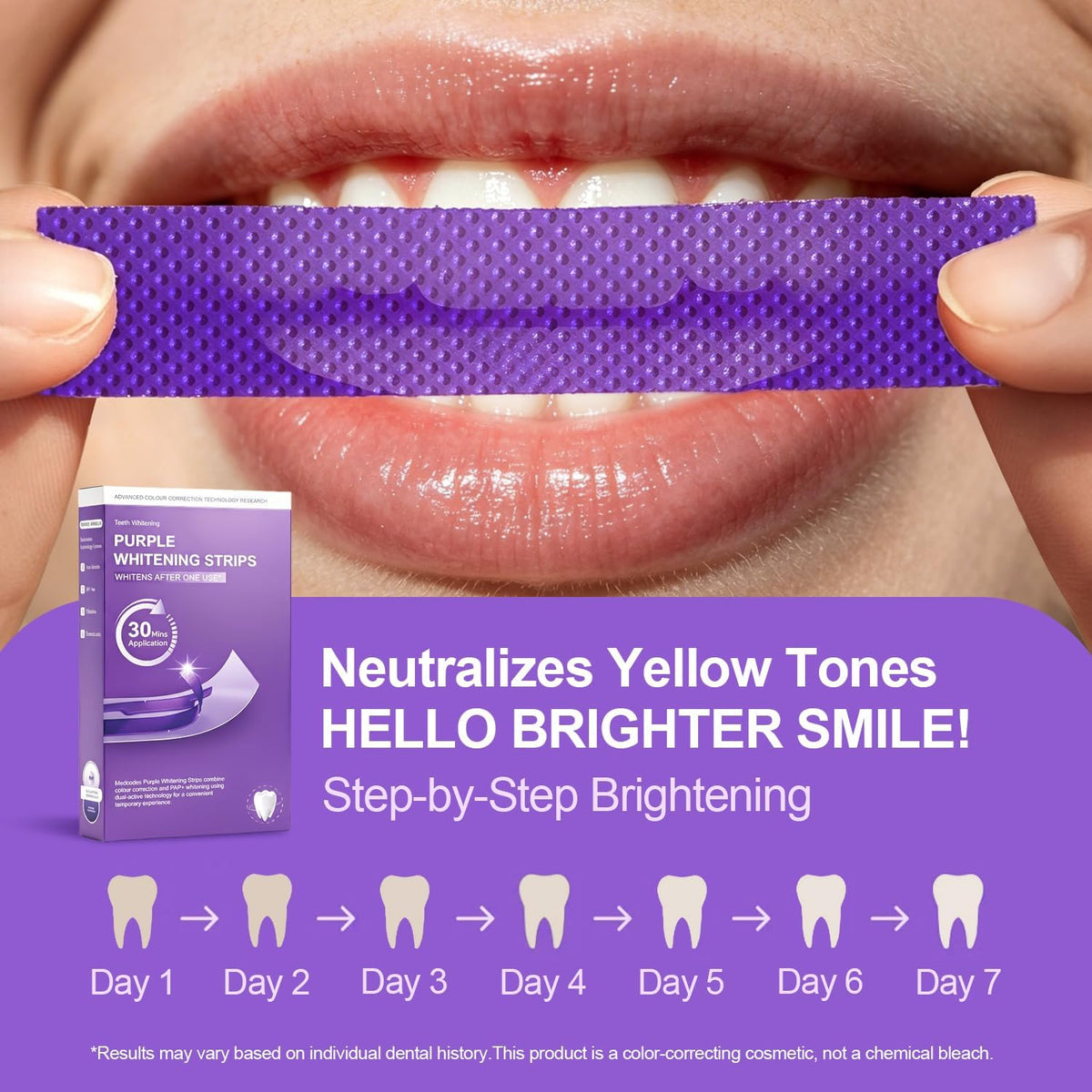 Enamel-Safe Brightening strips