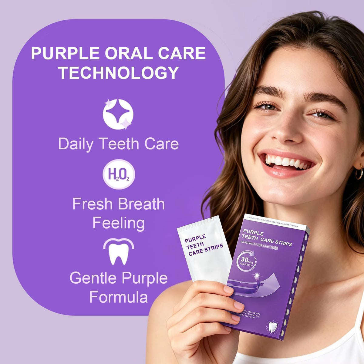 Enamel-Safe Brightening strips